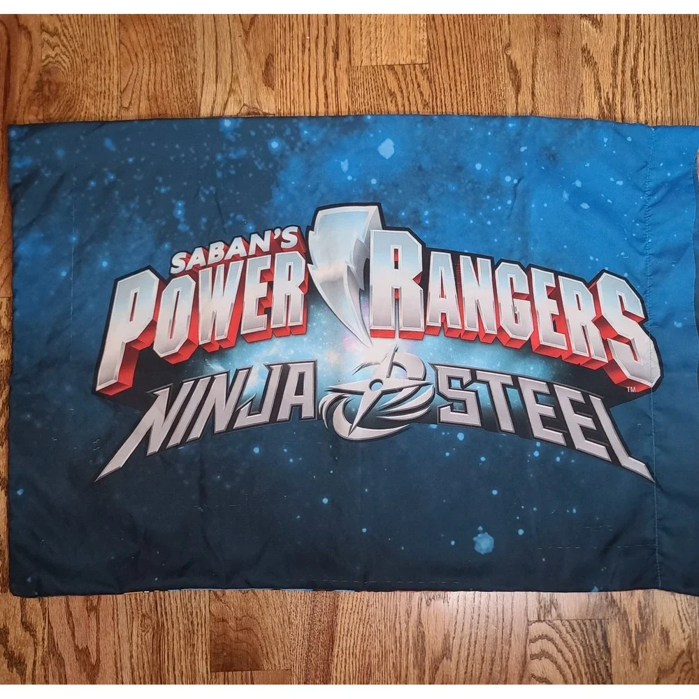 2017 Power Rangers Ninja Steel Twin Sheet Set 3 Pc Flat Fitted Pillowcase